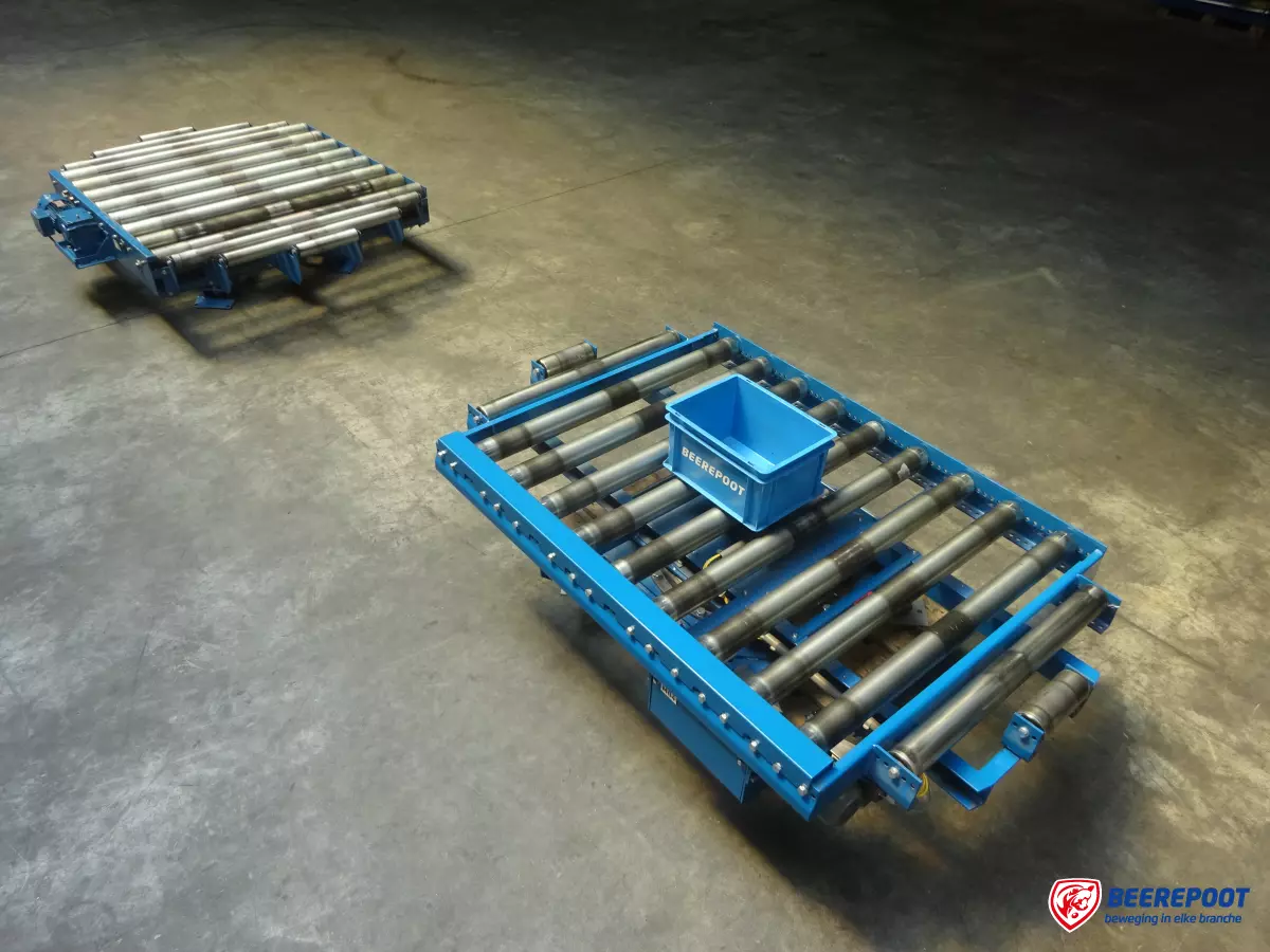 Roterende rollenbaanwissel